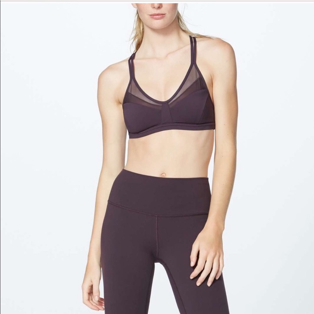 Lululemon Deep stretch bra and Capri set small